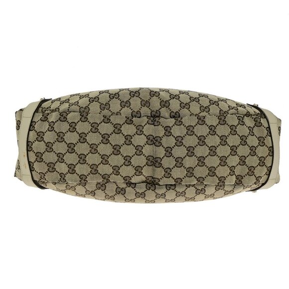 GUCCI Logo Abbey GG Pattern Shoulder Tote Bag Canvas Leather Brown GHW 76YH006 - Picture 6 of 16